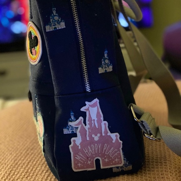Custom Disney Loungefly Canvas Backpack - Picture 2 of 7